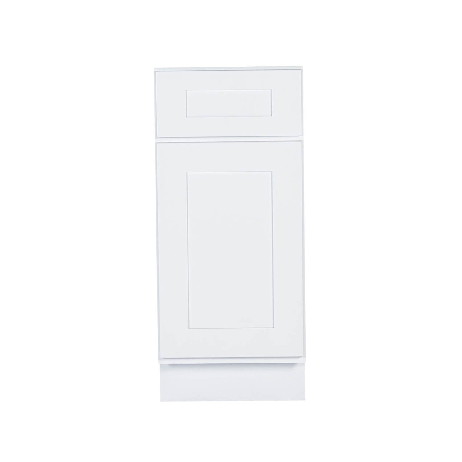 White cabinet door on a white background