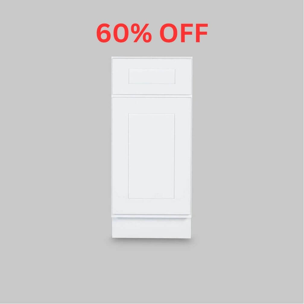White Shaker Kitchen Cabinets 60% off Sale by Granada Cabinets