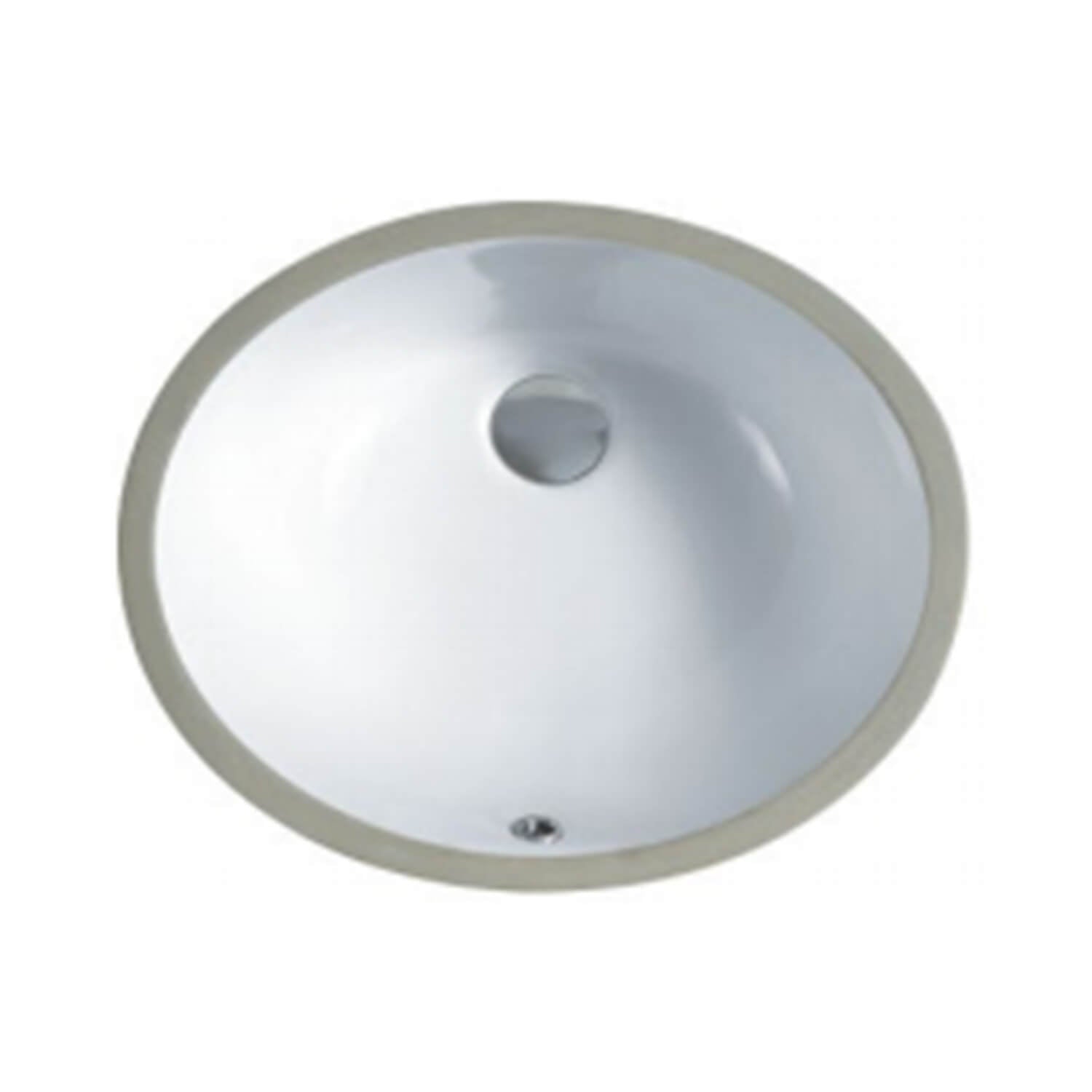 Vanity Undermount Ceramic Oval Sink B1714
